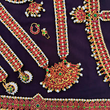 Bharatanatyam Kemp Stone bridel Jewelry set/Dance Jewelry/Natyam Jewellery/Classical Dance Jewelry