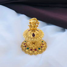 Antique Finish Lord Ganesha Kumkum Box | Traditional Pooja Kumkum Holder