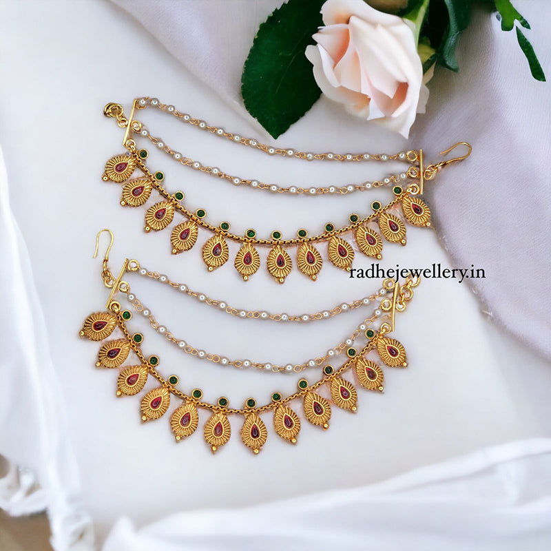 Gold Plated Maattal For Your Traditional Earrings, EarChain Maatil