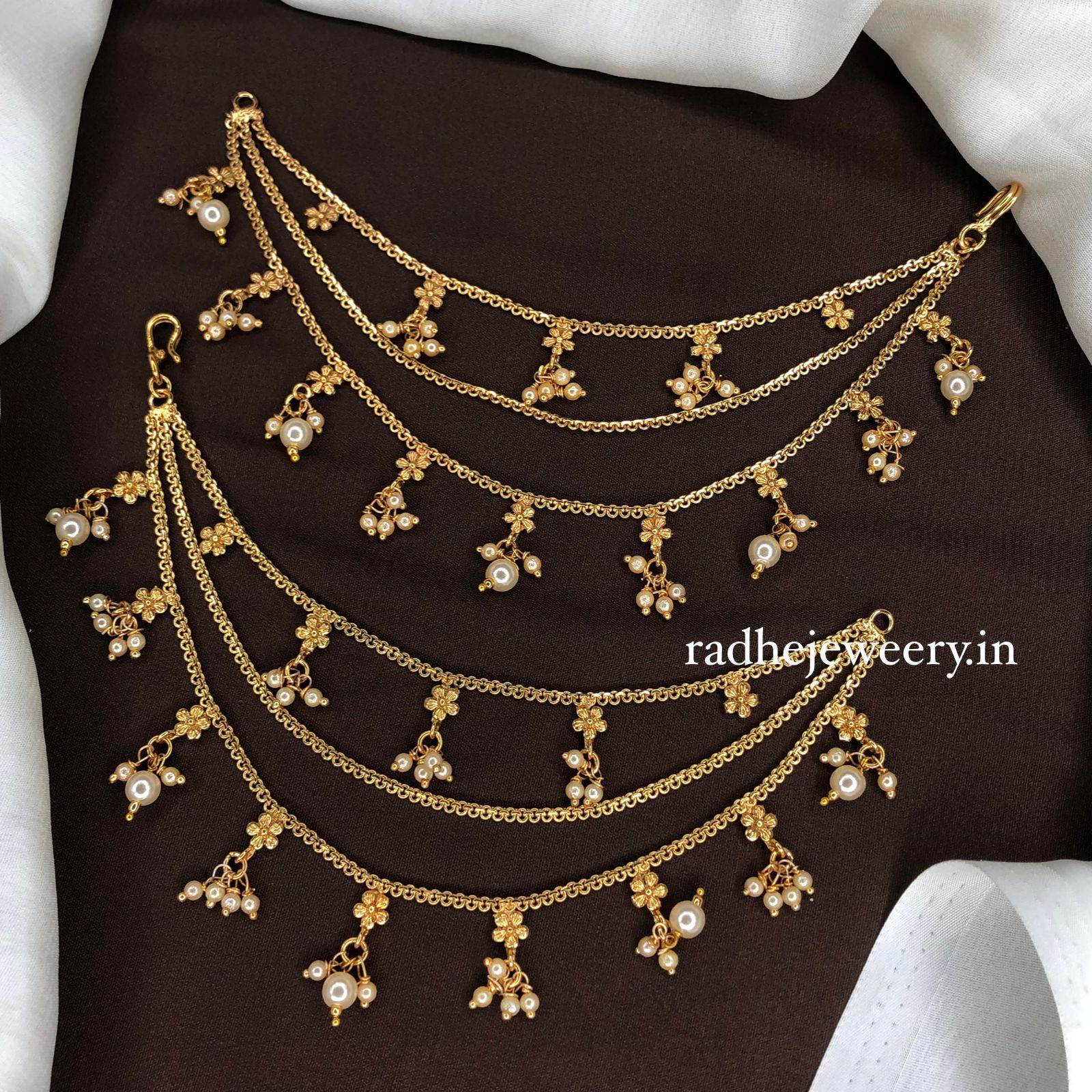 Gold Plated Maattal For Your Traditional Earrings, EarChain Maatil