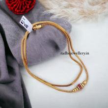 One Gram Gold Micro Plated Mugaappu Charming AD Stone Chain