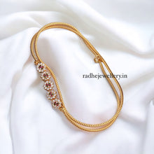 Micro Plated Mugaappu Charming AD Stone Chain. Mopu Chain,Thali Chain,Mugappu chain,One Gram,Mopu Designs