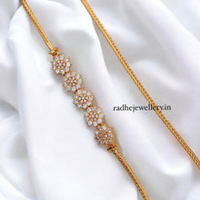 Micro Plated Mugaappu Charming AD Stone Chain. Mopu Chain,Thali Chain,Mugappu chain,One Gram,Mopu Designs
