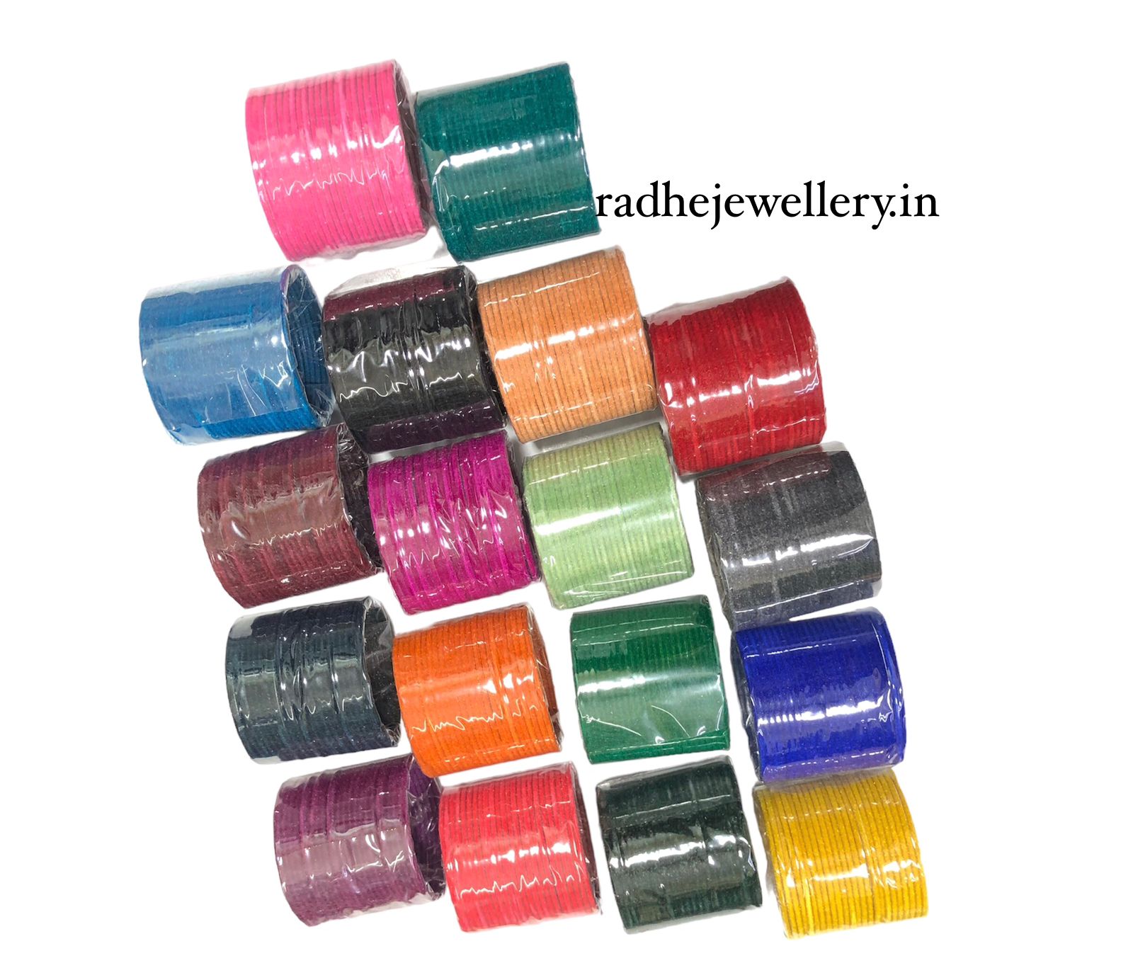 Multicolors Combo Set of 18 Colours (2 Dozen of each colours) Velvet Metal Bangles/Chudi Set for Women and Girls (Pack of 432 Bangles)