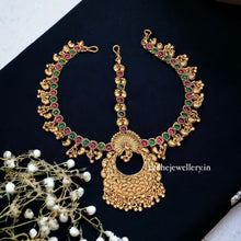 Premium Matte Finish Kemp Stones Hair Accessory Damini/Tikka Bridal Wear