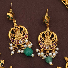 Lakshmi Devi High Neck Chokers, Studded With Pearls