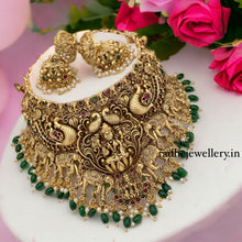 Laxmi with elephant choker necklace Set