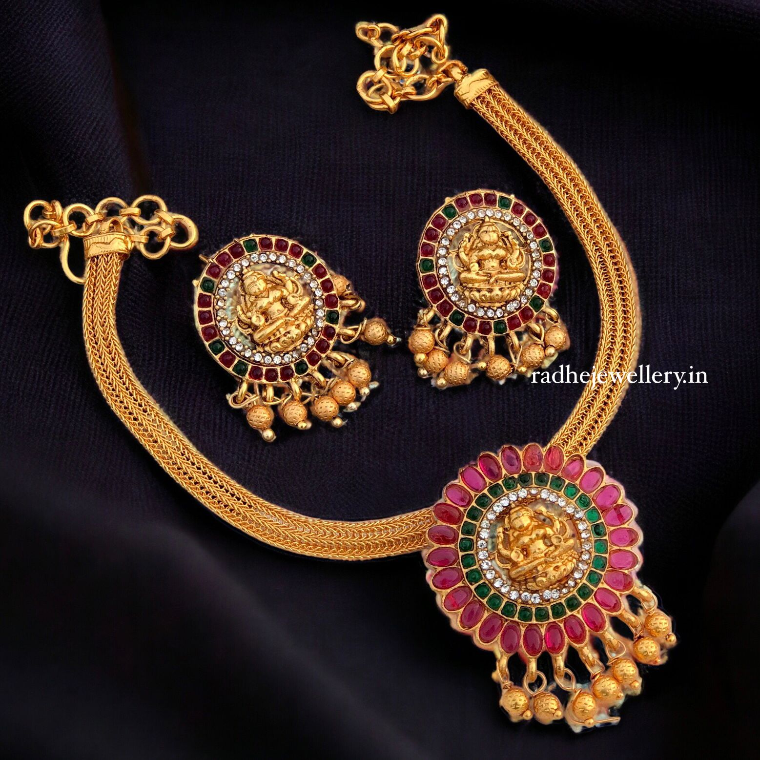 Temple Design Necklace set