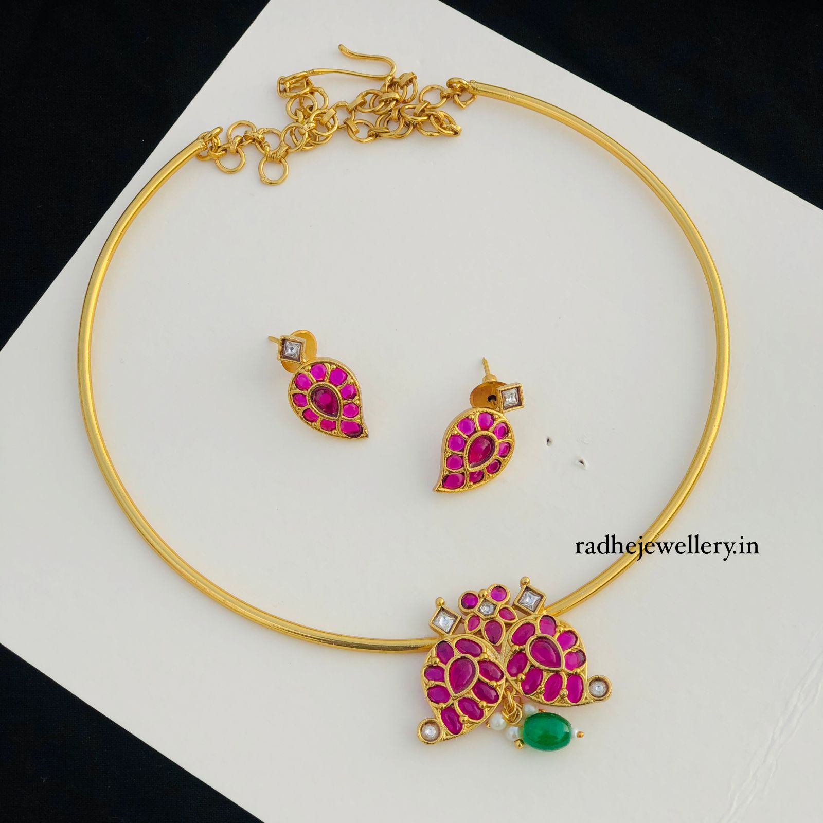 Simple Mango Hasli Tube Design Necklace