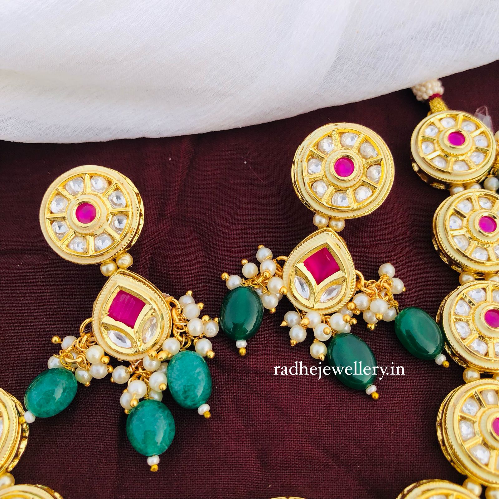 Designer Choker necklace,Polki necklace Kundan,wedding necklace for women/girls