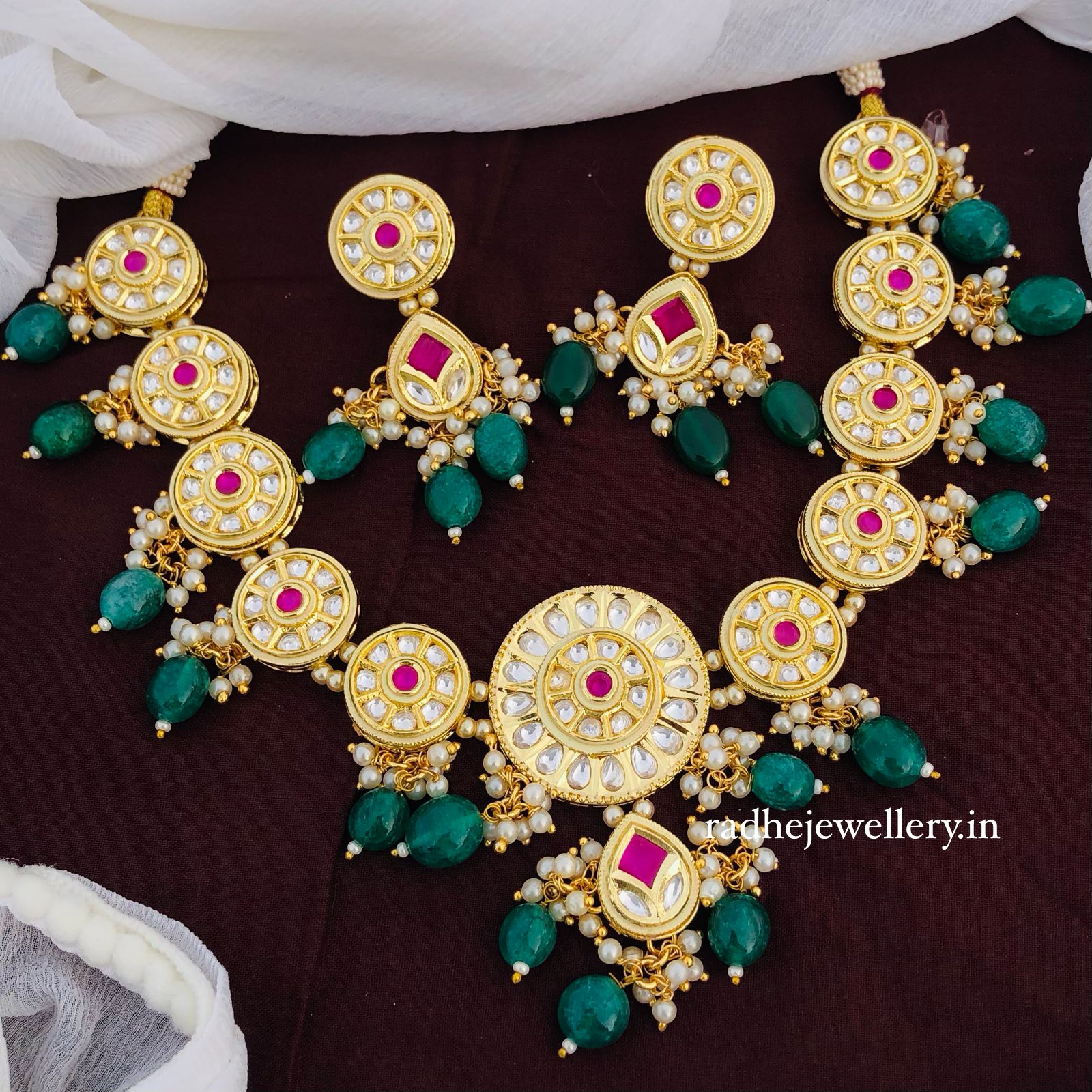 Designer Choker necklace,Polki necklace Kundan,wedding necklace for women/girls