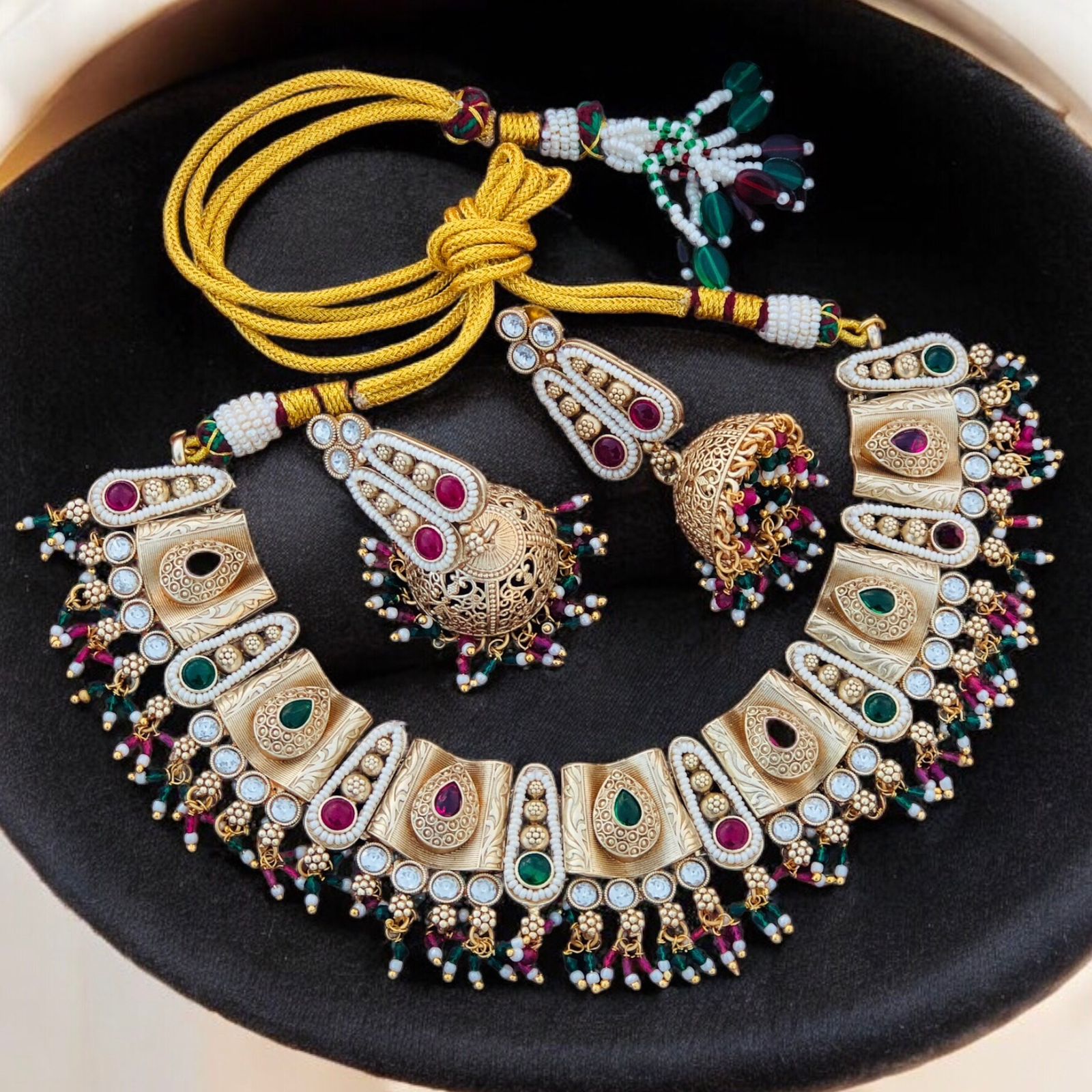 Designer Choker necklace,Polki necklace Kundan,wedding necklace for women/girls