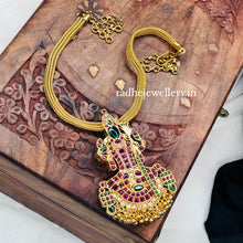 Detachable Premium Kemp Kundan Goddess Kamakshi Pendant Divine Traditional Necklace