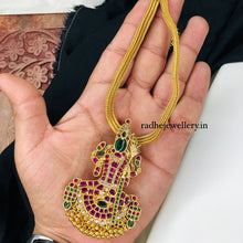 Detachable Premium Kemp Kundan Goddess Kamakshi Pendant Divine Traditional Necklace