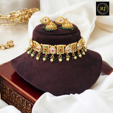 Kundan Work Necklace Set For Wedding