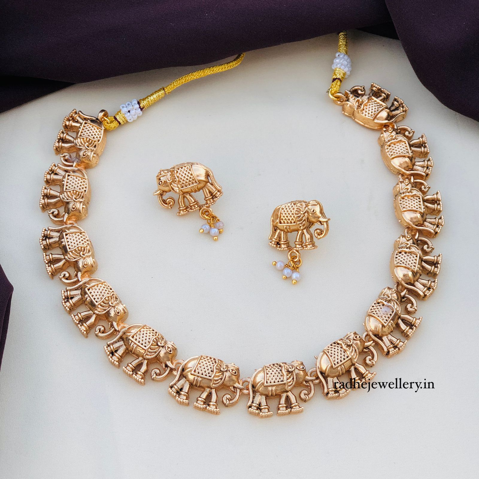 Elephant Gold Necklace