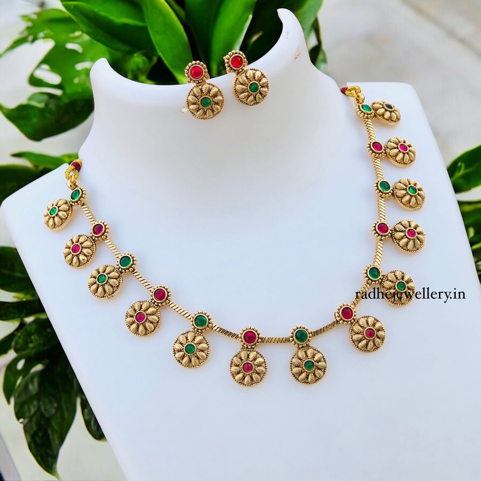 Gold Look Alike High Necklace/gold necklace for women