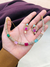 Traditional Ad Stone Multicolor Hasli Necklace