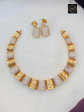 Antique Gold Ad Stone Necklace Design Set