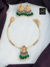 Traditional Lakshmi Hasli Tube Attigai Necklace