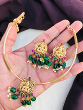 Traditional Lakshmi Hasli Tube Attigai Necklace
