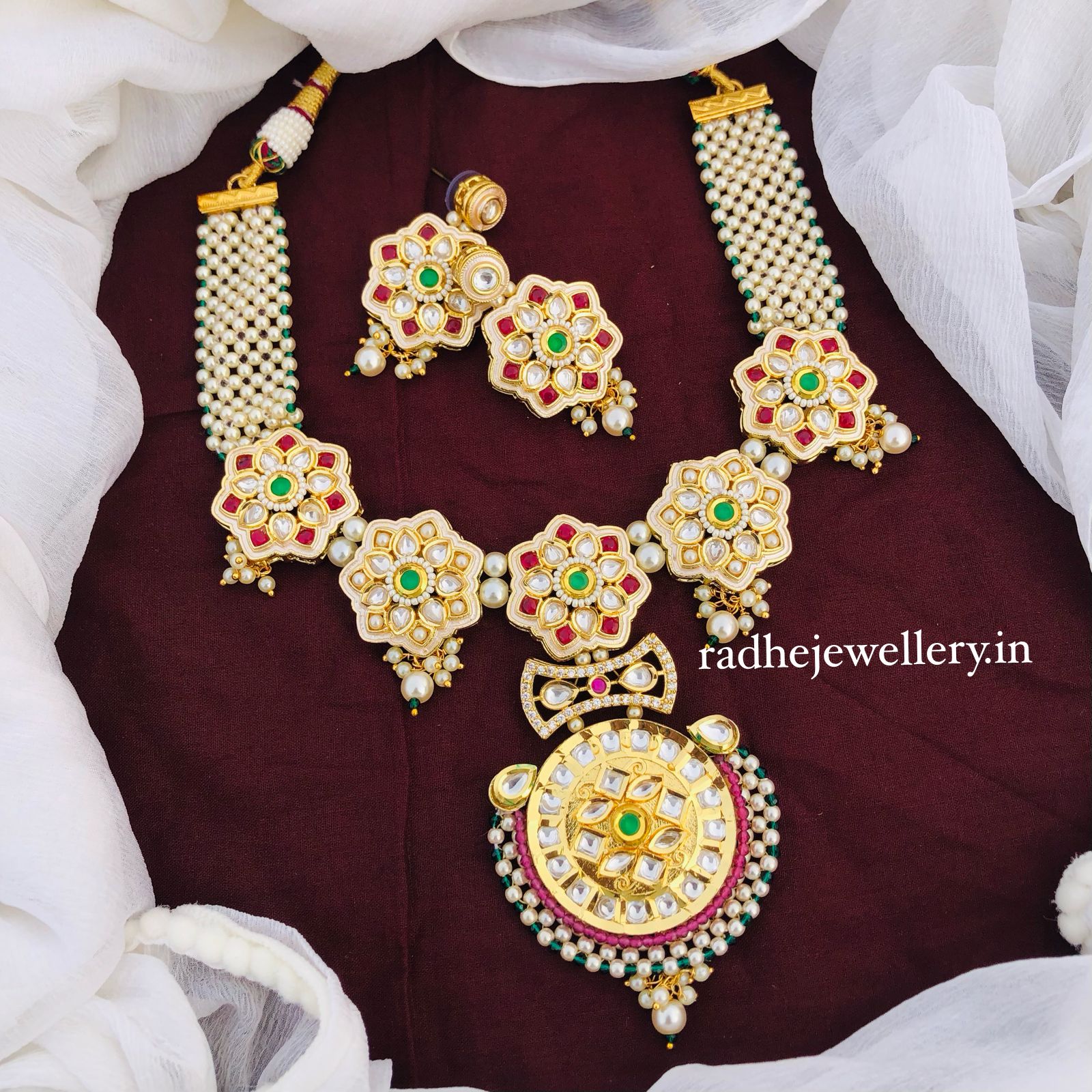 Designer Choker necklace,Polki necklace Kundan,wedding necklace for women/girls