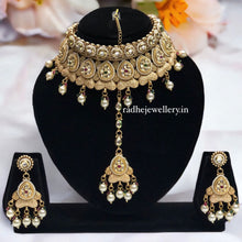 Meena Kundan bridal necklace set