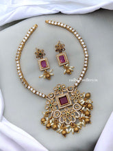 Style Ad Stone with Antique gold premium quality Necklace set