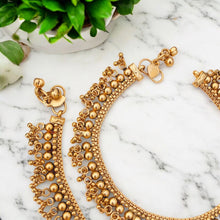 Gold Plated Anklets/South Indian anklet/Indian anklets Indian gold anklets/gift for her/Indian Payal/Golusu/Anklets for Women