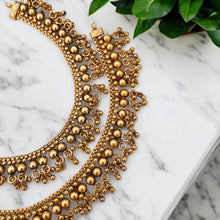 Gold Plated Anklets/South Indian anklet/Indian anklets Indian gold anklets/gift for her/Indian Payal/Golusu/Anklets for Women