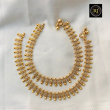 Gold Plated Anklets/South Indian anklet/Indian anklets Indian gold anklets/gift for her/Indian Payal/Golusu/Anklets for Women