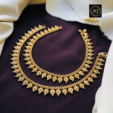 Gold Plated Anklets/South Indian anklet/Indian anklets Indian gold anklets/gift for her/Indian Payal/Golusu/Anklets for Women