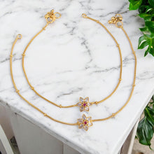 Classic Gold Kundan Payal Anklet for Women & Girls