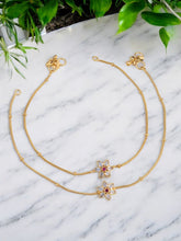 Classic Gold Kundan Payal Anklet for Women & Girls