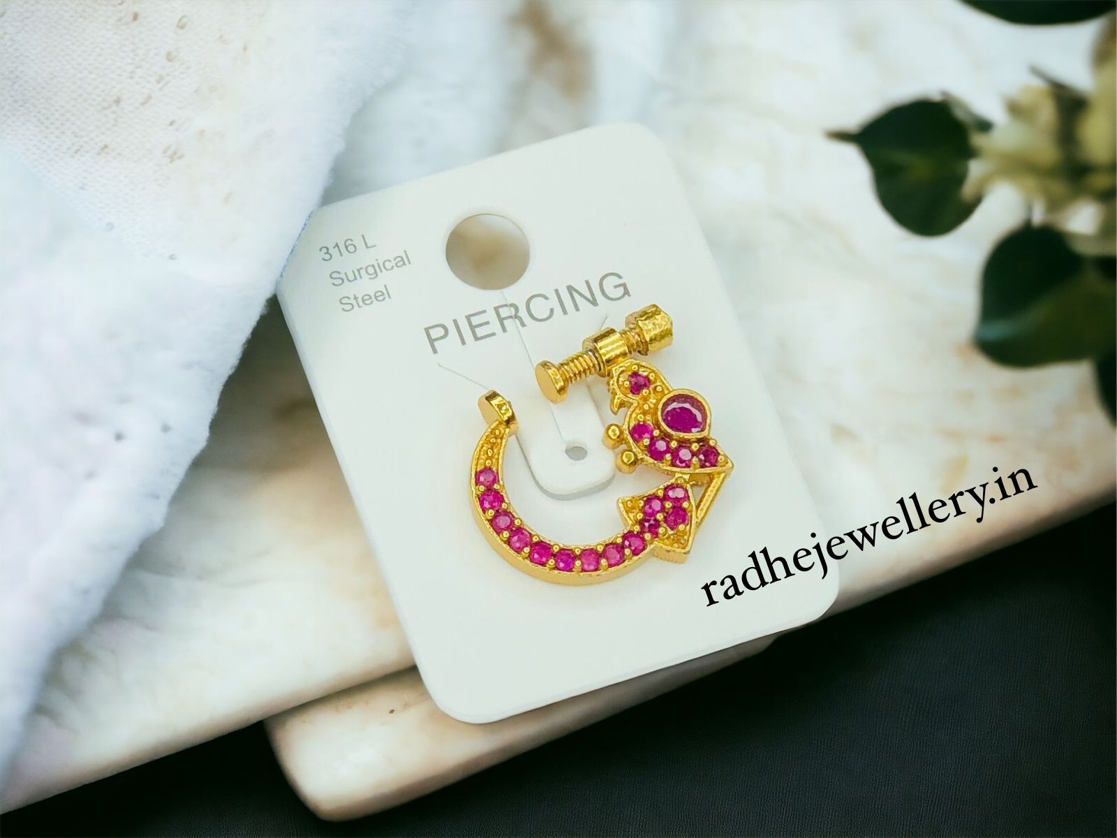 Premium Gold Nath / Nose pin