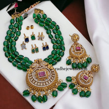 Changeable Bead Victorian Diamond Choker Short Neckpiece