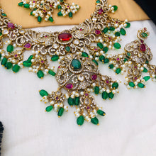 Peacock Victorian Gutapusalu Necklace