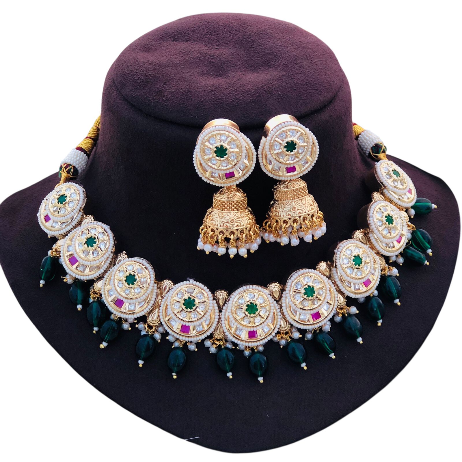 Designer Choker necklace,Polki necklace Kundan,wedding necklace for women/girls