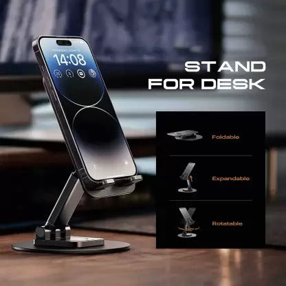 360 Rotation phone Stand with Adjustable Height