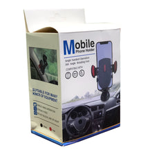 Phone Mount Holder, 3-in-1 Phone Holder for Car Dashboard Air Vent Windshield, Car Phone Holder with Air Vent Clip and Strong Suction Cup