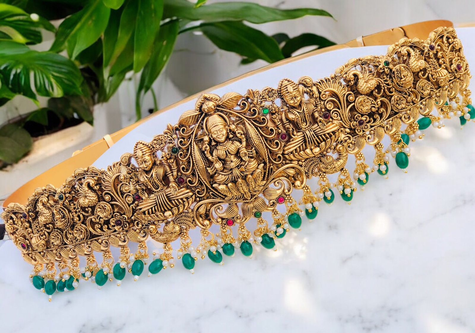Beautiful Lakshmi Devi Hip Belt/hip belt for women waist belt/Hip Belt/Waist Chain/ Kamarbandh