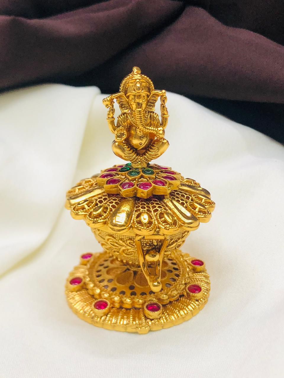 Ganesh Kumkum Box Design,Buy Gift articles Kumkum Box,,Sindoor box (Copy)