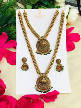 Laxmi Temple Work Gold Look Necklace Set