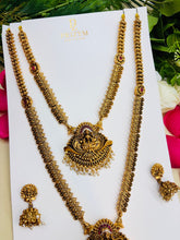 Laxmi Temple Work Gold Look Necklace Set