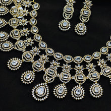 Luxury American Diamond Bridal Necklace Set with Earrings