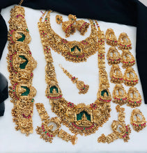 Grand Temple Jewellery Bridal Set | South Indian Antique Gold Necklace Set | Lakshmi Design Wedding Collection