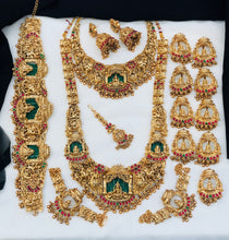 Grand Temple Jewellery Bridal Set | South Indian Antique Gold Necklace Set | Lakshmi Design Wedding Collection