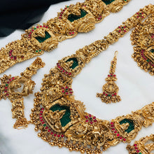 Grand Temple Jewellery Bridal Set | South Indian Antique Gold Necklace Set | Lakshmi Design Wedding Collection