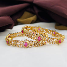 Ad stone bangles set