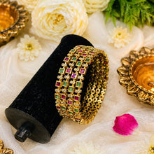 Premium AD Stone Designer Bangles Pair